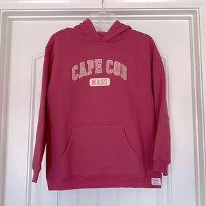 NWT Cuffy’s Cape Cod Rose/Lt. Pink Hoodie, Kids 14